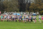 Girls under-15s, 2019 European Cross Country Trials and British Cross Challenge, Sefton Park, Liverpool.  Photo: David T. Hewitson/Sports for All Pics